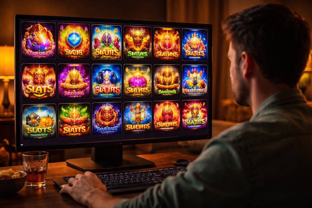 Online slots lobby with varied reel themes, easy browsing, and fast access to featured games.