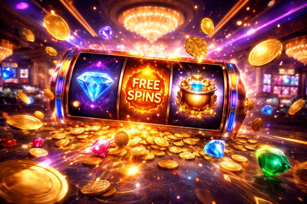 Feature-packed slot gameplay with bonus rounds, free spins, and dynamic reel effects.