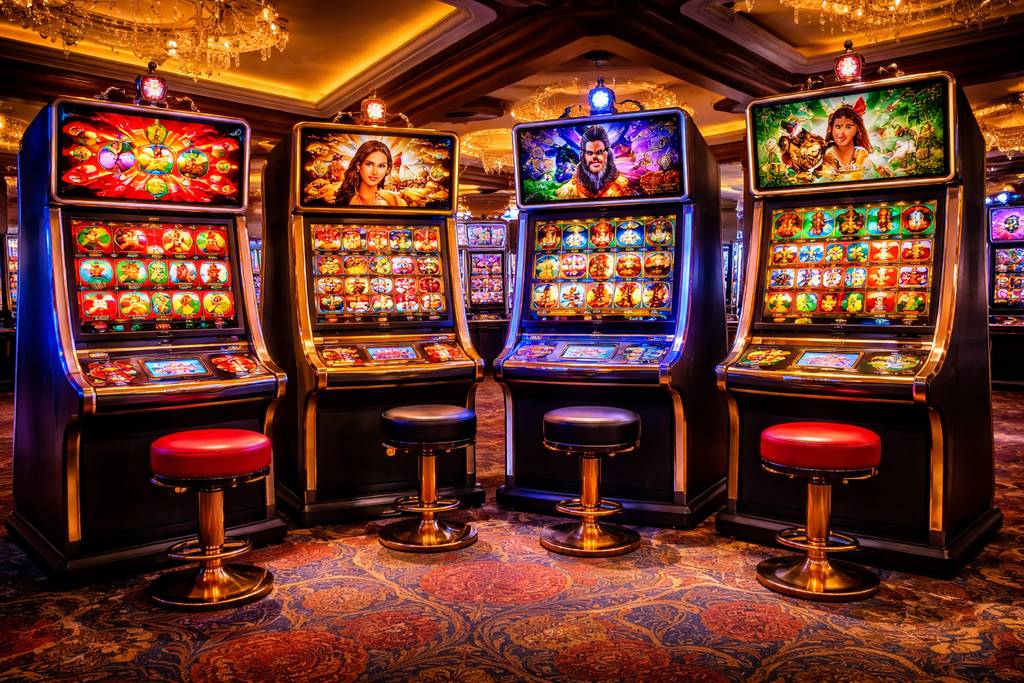 Wide range of slot categories including classic fruit reels and modern themed video slots.